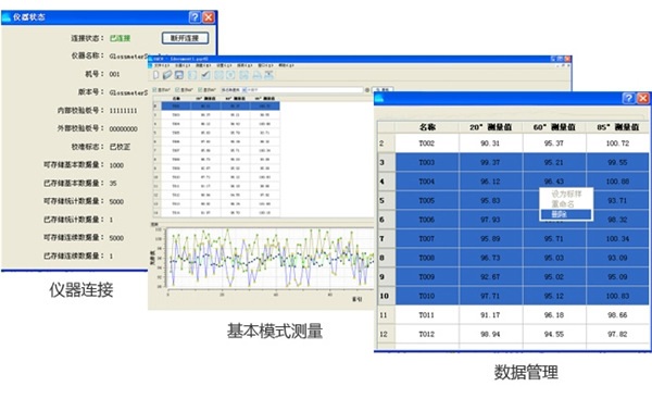 触摸屏三角度光泽度计NHG268